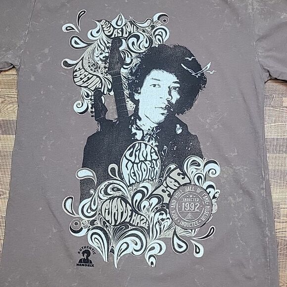 Rock & Roll Hall of Fame Authentic Jimi Hendrix Graphic Tee-shirt Size Medium - Picture 1 of 13